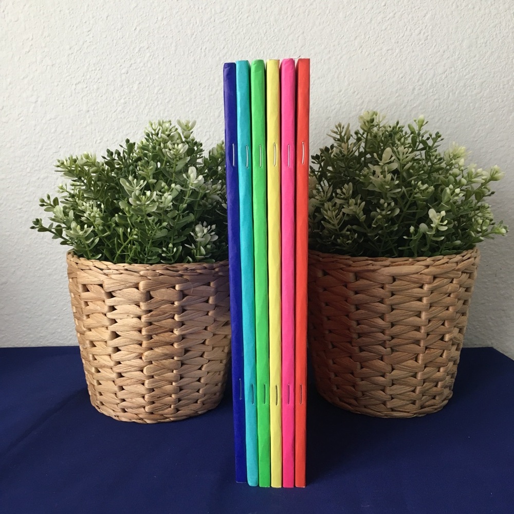 Retro Rainbow Neon Notebook Set 6pc. Set - Picture 2 of 13